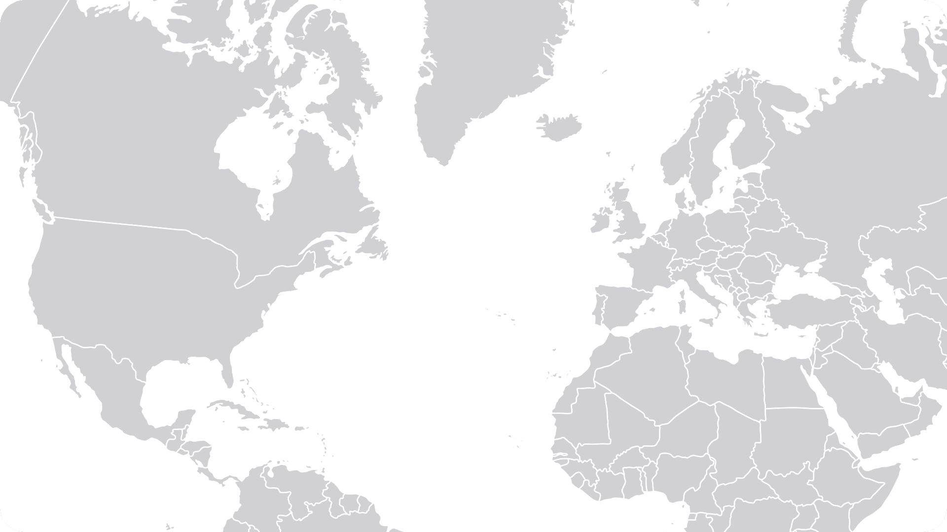 Gray map of the world